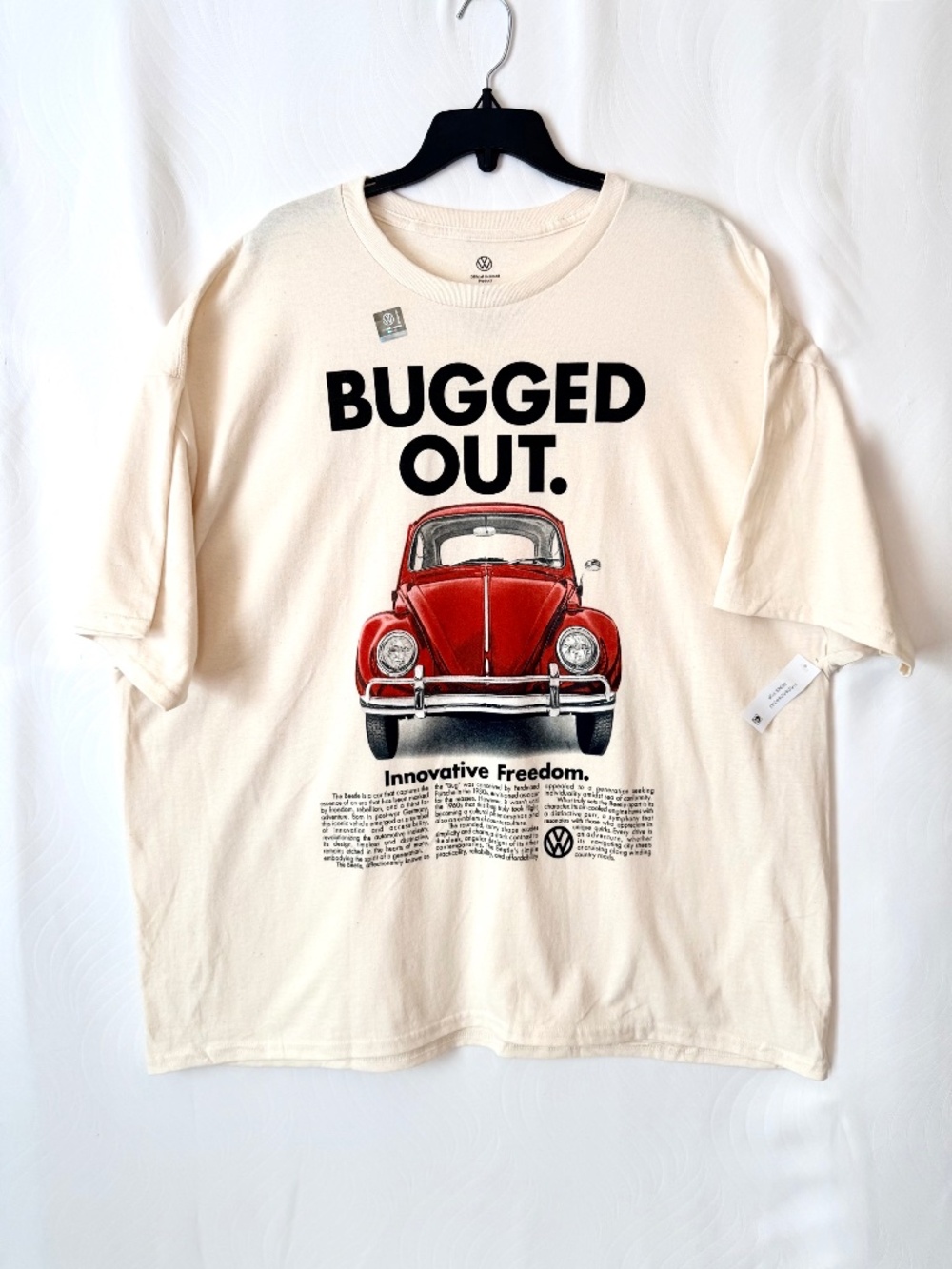 Volkswagen Bug, Graphic Tee, Natural, 3XL